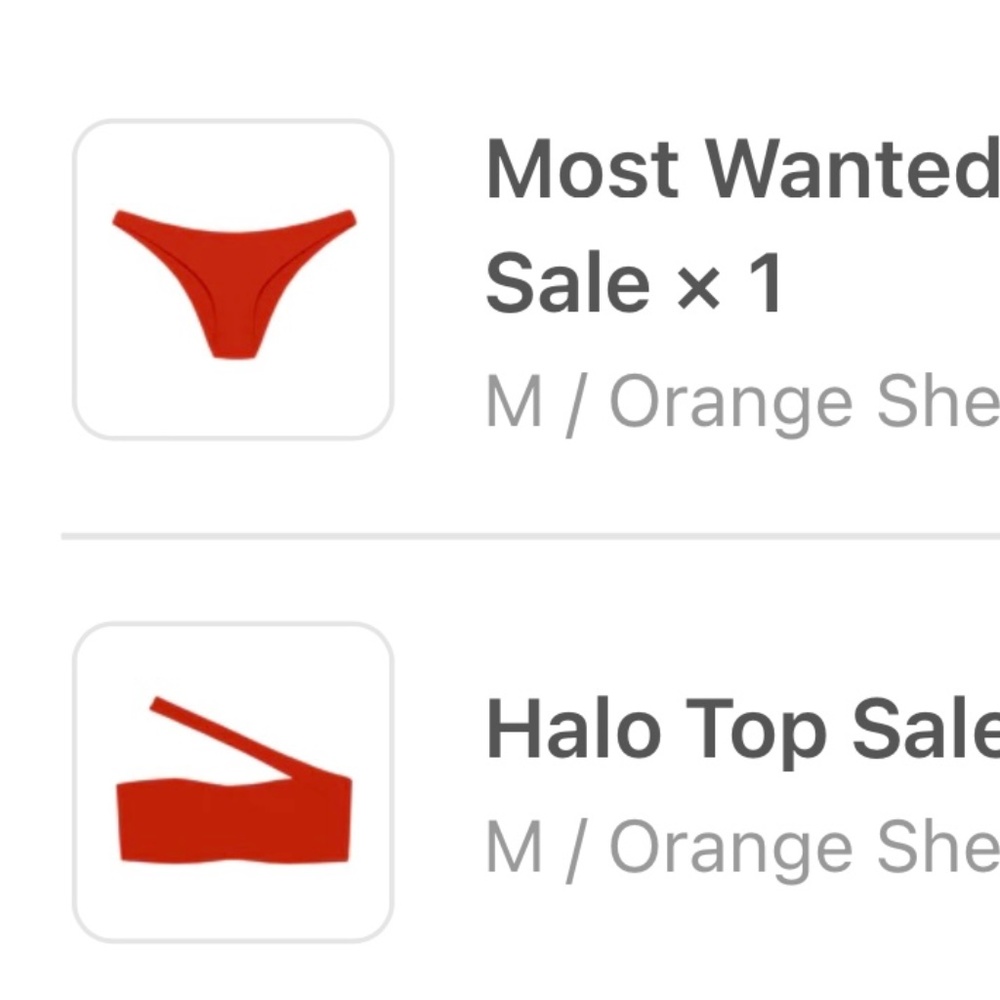 Jade swim halo top and most wanted bottom medium NWT